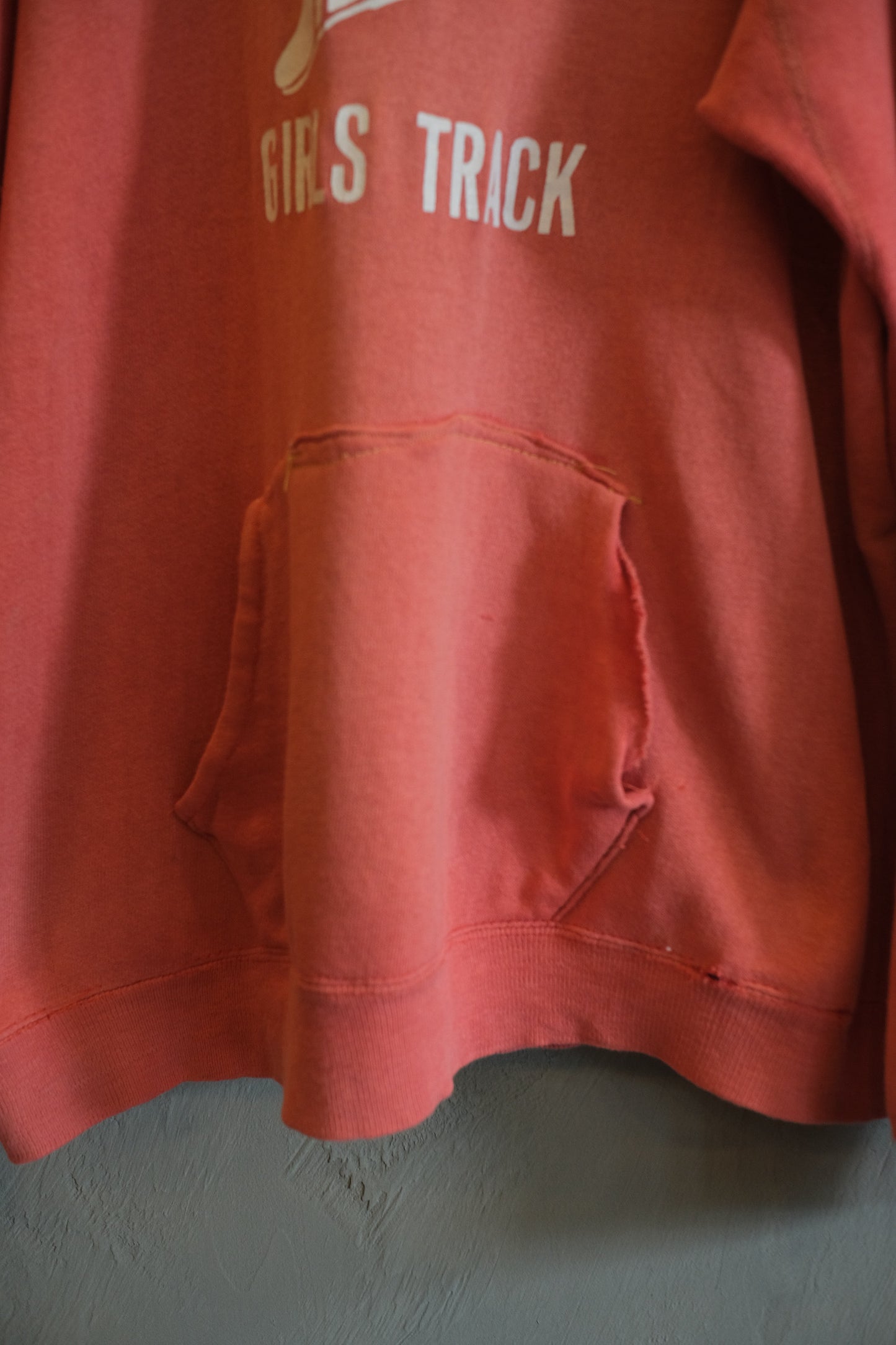 60’s Fulda Girls Track Faded Red Hoodie