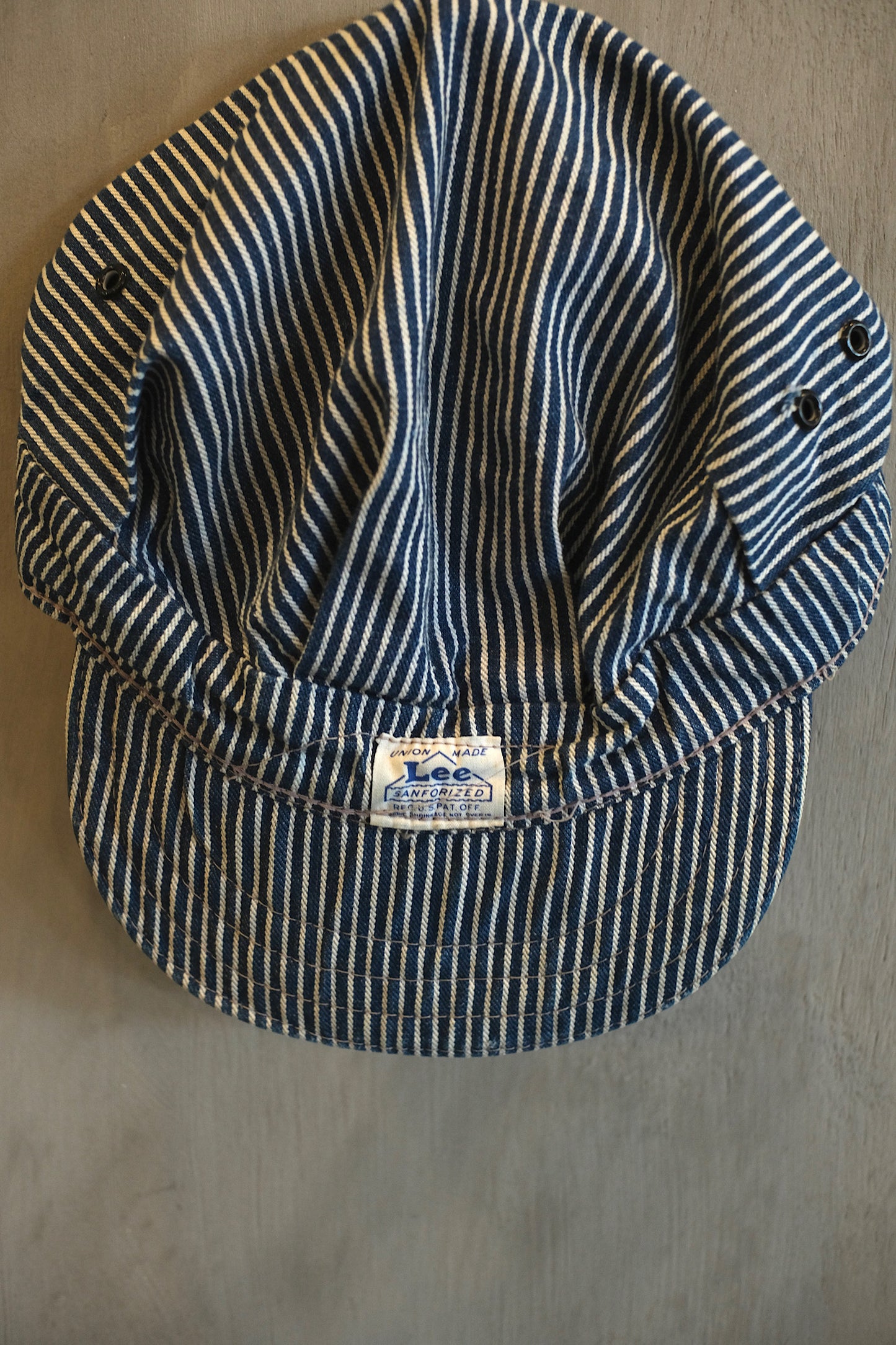 1940’s-1950’s Lee Housemark Hickory Stripe Engineer Hat