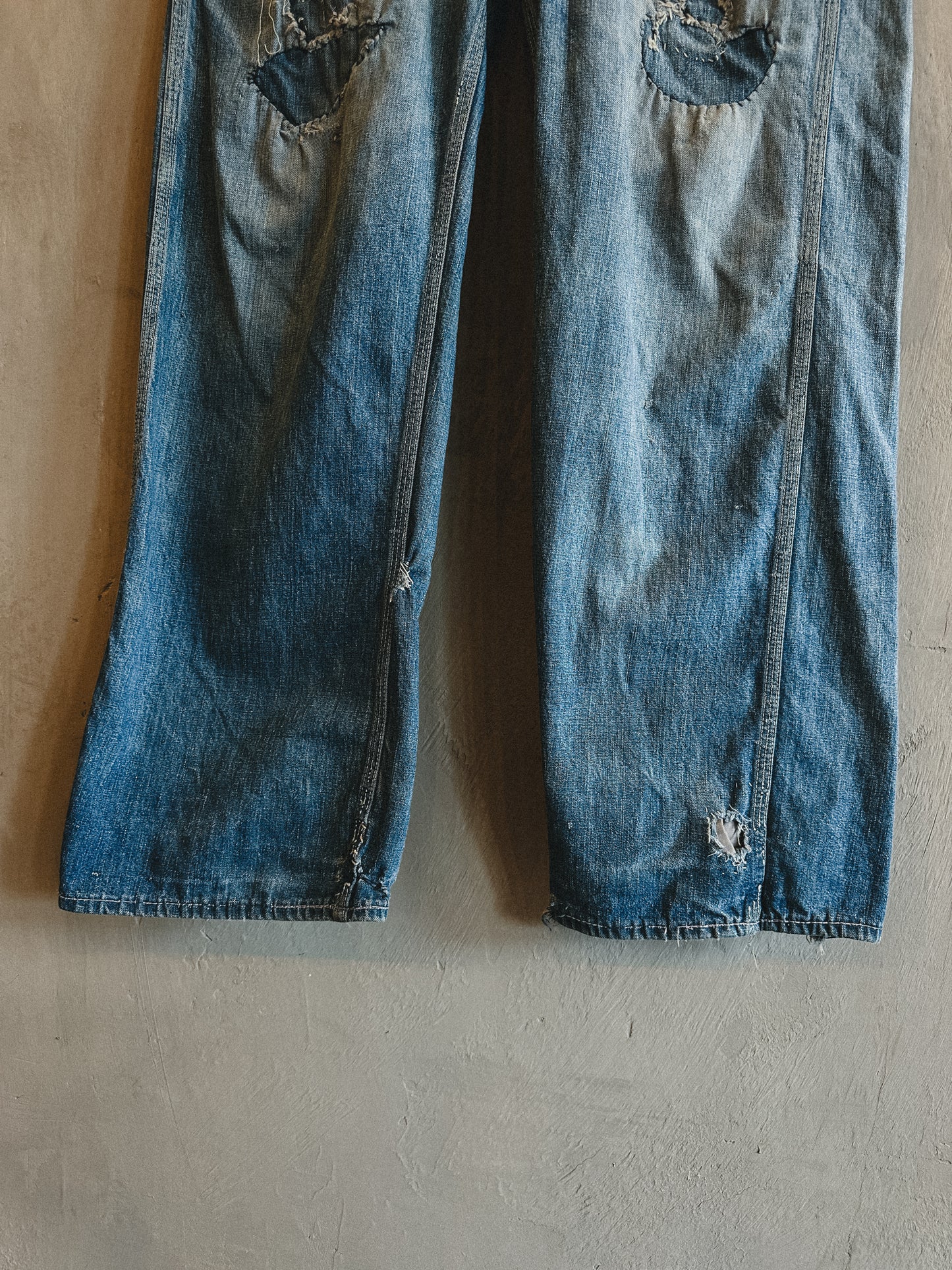 1950’s Anvil Patchwork Denim Work Pants Size 31