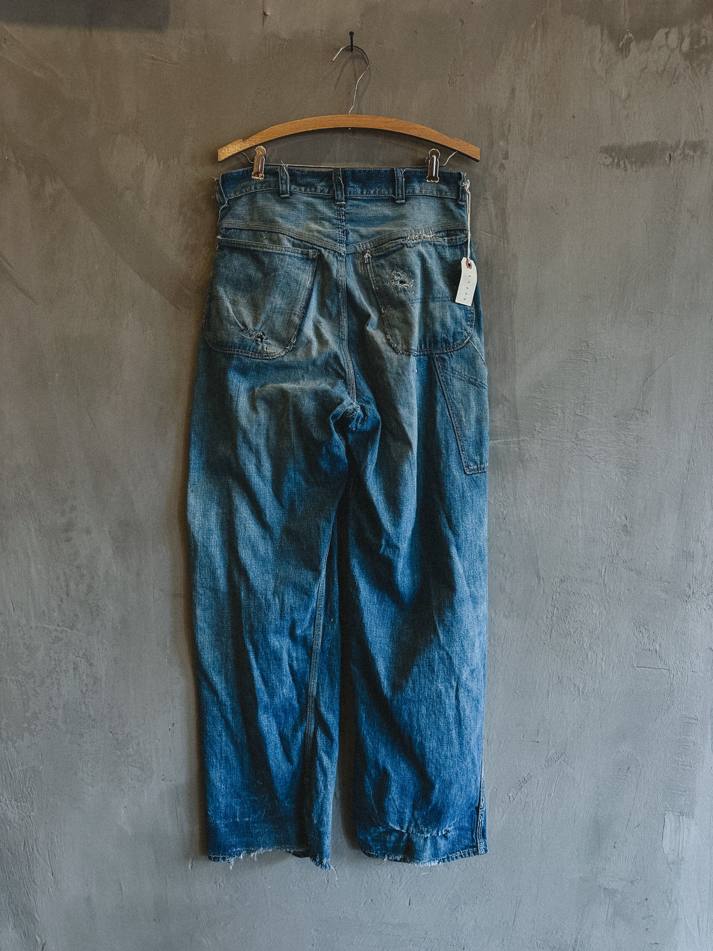 1950’s Anvil Patchwork Denim Work Pants Size 31